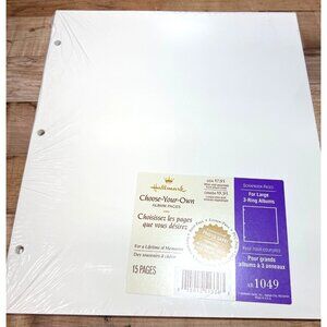 2 Hallmark Choose-Your-Own Scrapbook Pages For Large 3-Ring Albums 15 Pages